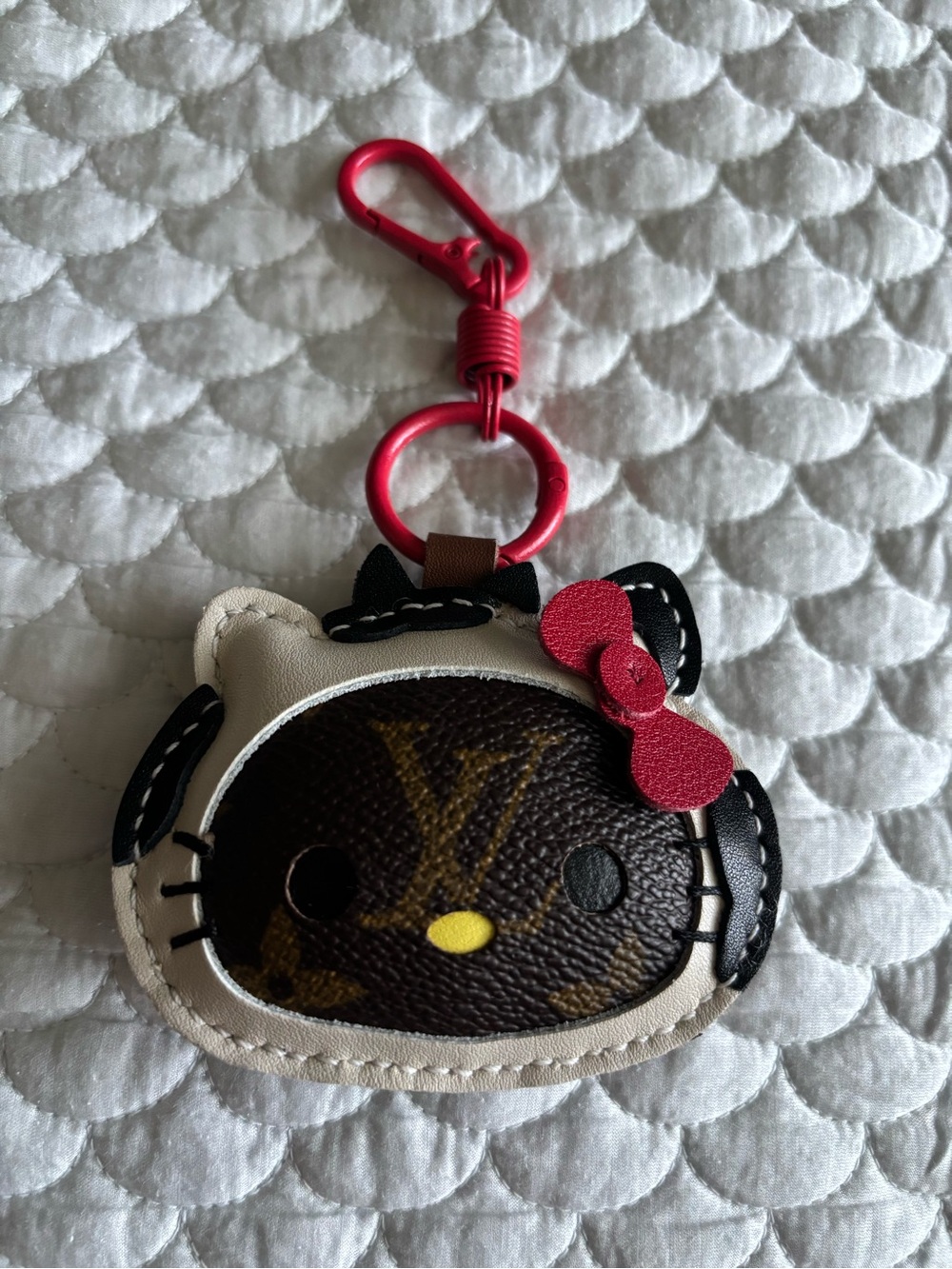 Red Bow Cat Keychain Bag Charm